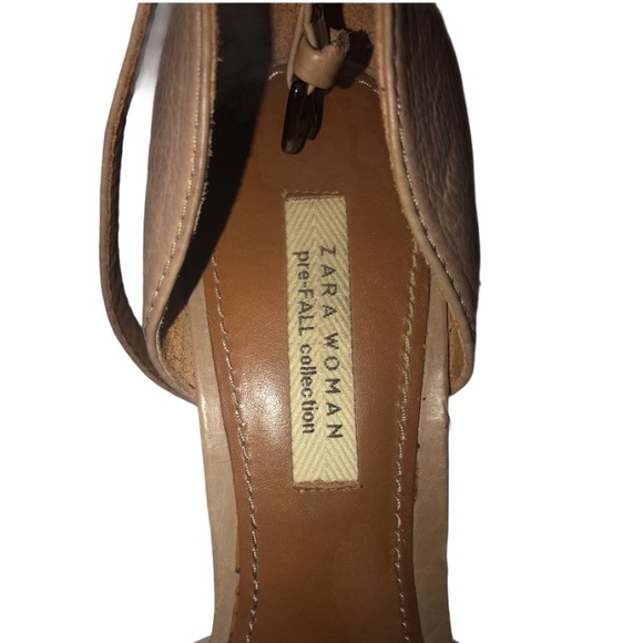 Zara Nude 3.5” Heels with Bow Sz 9.5 (40) - Picture 3 of 7